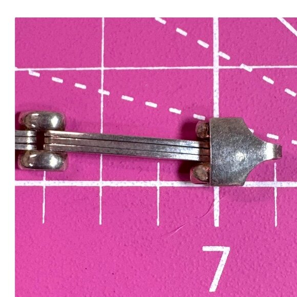 Silpada Sterling Silver 925 Binaro Bar Link Bracelet B0822 Retired Vintage Italy - Picture 7 of 11